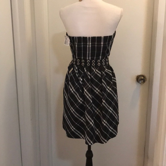 Black & Gray Strapless dress by My Michelle size 7 - Picture 2 of 8